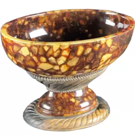 Vase made of amber "Nut"